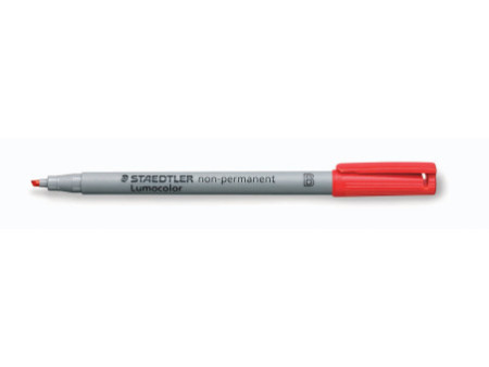 STAEDTLER Marqueur non permanent 312B Lumocolor, rouge