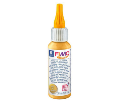 FIMO Gel liquide décoratif, durcit au four, 50 ml, or