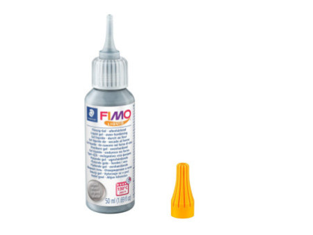 FIMO Gel liquide décoratif, durcit au four, 50 ml, argent