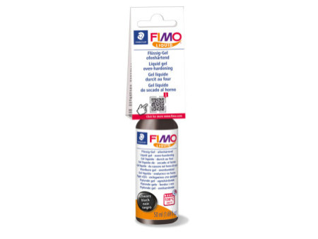 FIMO Gel liquide décoratif, durcit au four, 50 ml, noir
