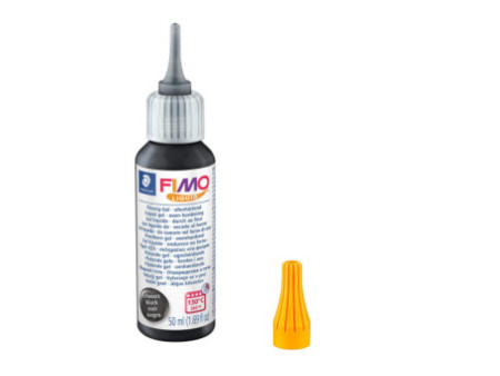 FIMO Gel liquide décoratif, durcit au four, 50 ml, noir