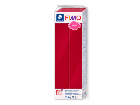 FIMO SOFT Pâte à modeler, à cuire, rouge cerise