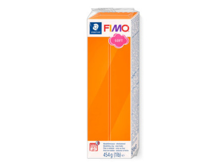 FIMO SOFT Pâte à modeler, à cuire, mandarine