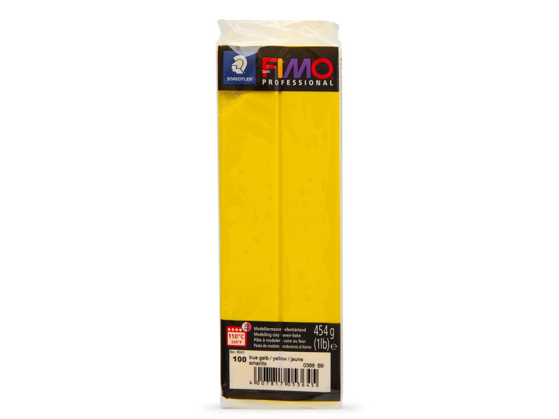 FIMO PROFESSIONAL Pâte à modeler, 454 g, jaune pur