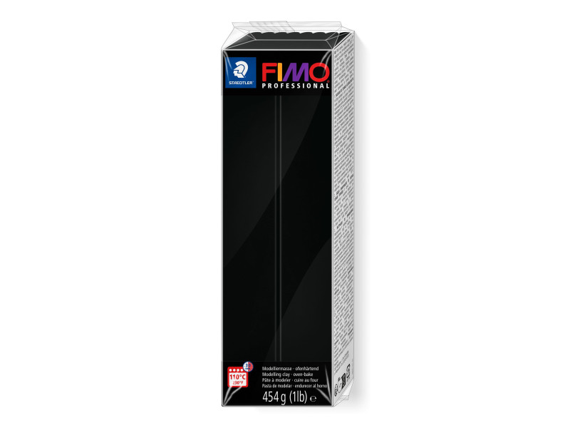 FIMO PROFESSIONAL Pâte à modeler, 454 g, noir