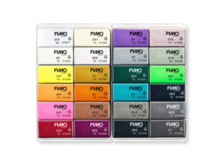 FIMO EFFECT Pâte à modeler, kit de 24