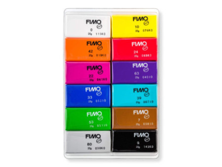 FIMO SOFT Kit de pâte à modeler 'Basic', kit de 12