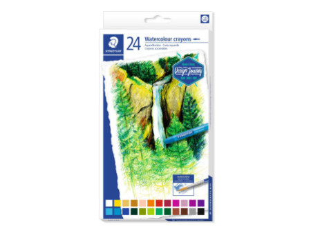 STAEDTLER Craie aquarellable Design Journey, étui carton 24