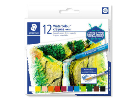 STAEDTLER Craie aquarellable Design Journey, étui carton 12