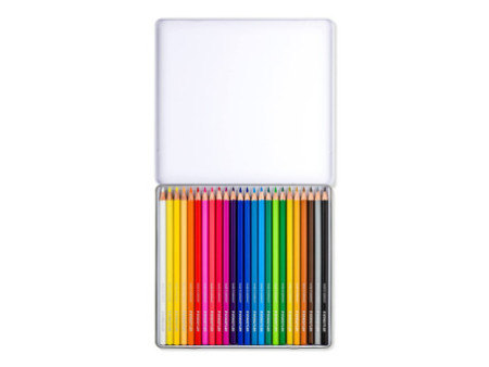 STAEDTLER Crayon couleur Design Journey, étui métal de 24