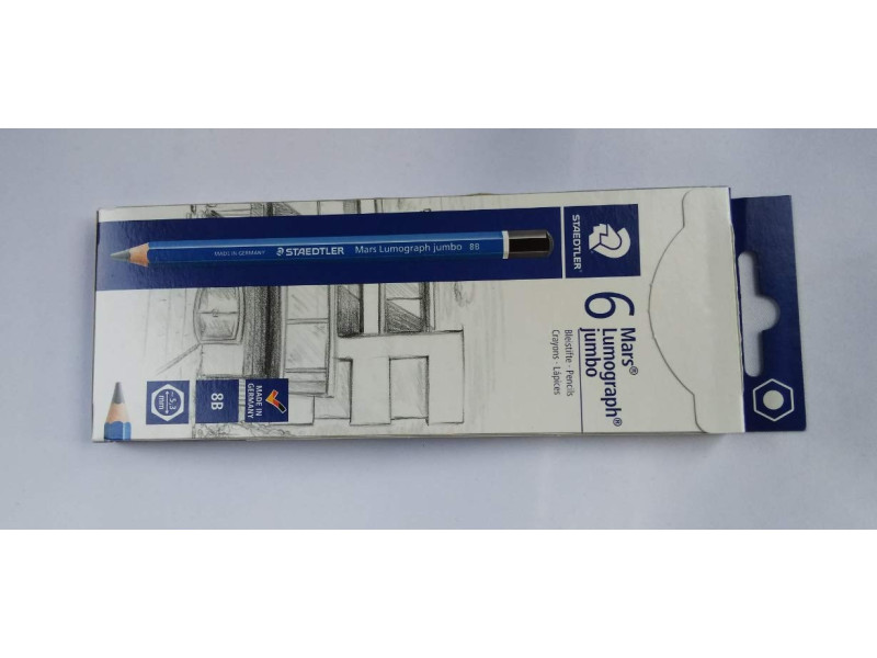 STAEDTLER Crayon graphite Mars Lumograph jumbo, dureté: 8B