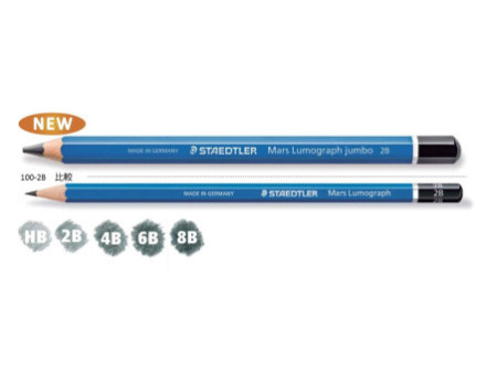 STAEDTLER Crayon graphite Mars Lumograph jumbo, dureté: 8B