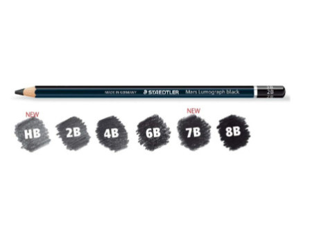 STAEDTLER Crayon Mars Lumograph black, degré de dureté: HB