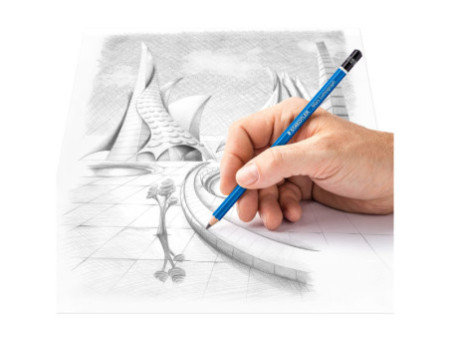 STAEDTLER Crayon Mars Lumograph, étui métallique de 24