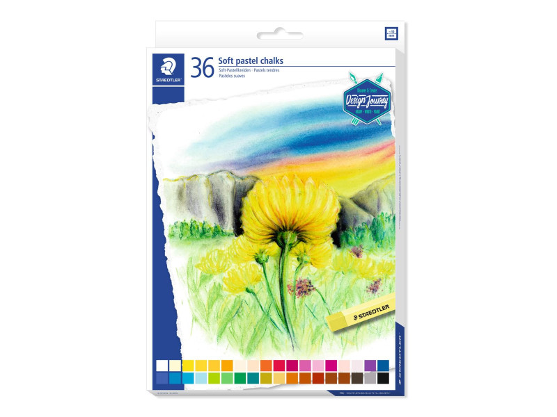 STAEDTLER Pastel tendre Design Journey, étui en carton de 36