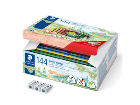 STAEDTLER Crayon de couleurs triangulaire Noris colour, 144