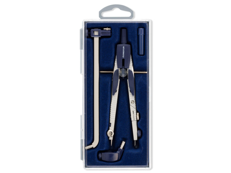 STAEDTLER Compas à réglage rapide 553 02, bouton mécanique