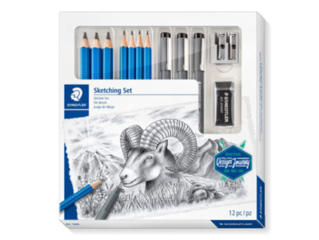 STAEDTLER Kit de dessin Sketching Design Journey, 12 pièces