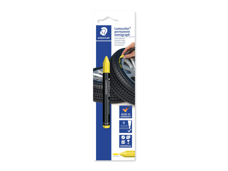 STAEDTLER Lumocolor Marqueur permanent pour pneu, jaune
