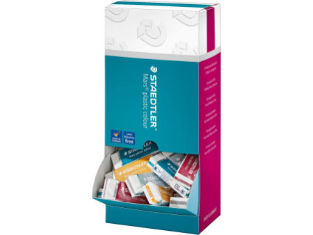STAEDTLER Gomme plastique Mars plastic colour, présentoir