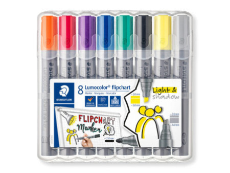 STAEDTLER Lumocolor Marqueur de conférence 356/356B, étui 8