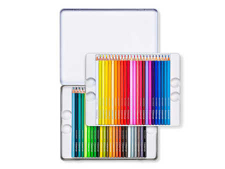 STAEDTLER Crayon couleur Design Journey, étui métal de 48