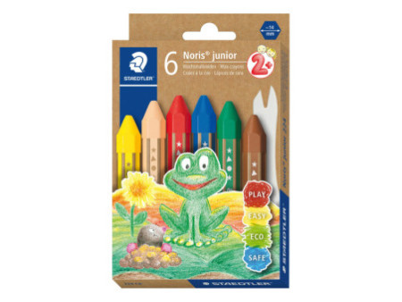 STAEDTLER Craie à la cire Noris junior, étui carton de 6