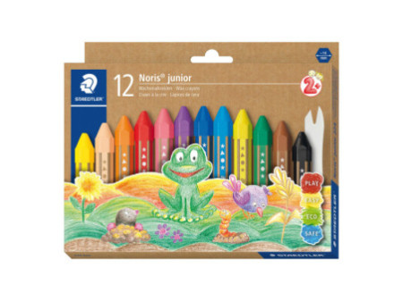 STAEDTLER Craie à la cire Noris junior, étui carton de 12