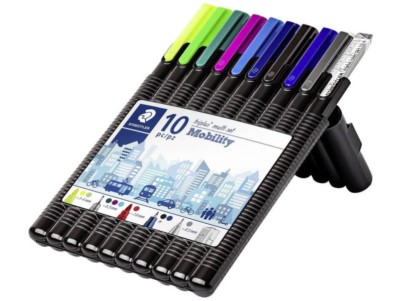 STAEDTLER Kit d'écriture triplus multi set Mobility, 10 pcs