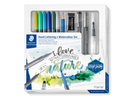 STAEDTLER Kit aquarelle & de calligraphie Watercolor
