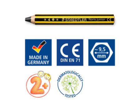 STAEDTLER Crayon graphite Noris junior, degré de dureté: 2B