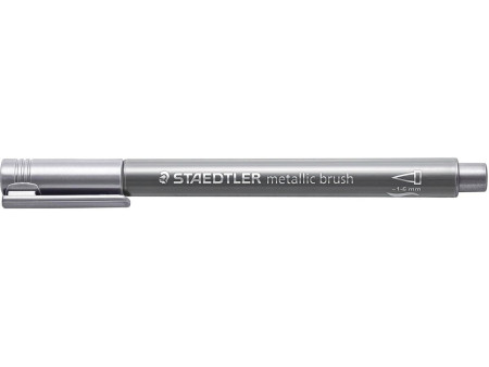 STAEDTLER Feutre pinceau métallisé, argent