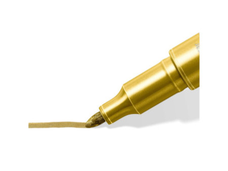 STAEDTLER Marqueur permanent Metallic, pointe ronde, étui 10