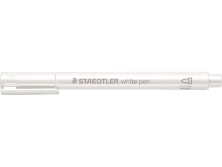 STAEDTLER Marqueur permanent métallisé, pointe ogive, blanc