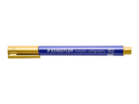 STAEDTLER Marqueur permanent metallic calligraphy, étui 10