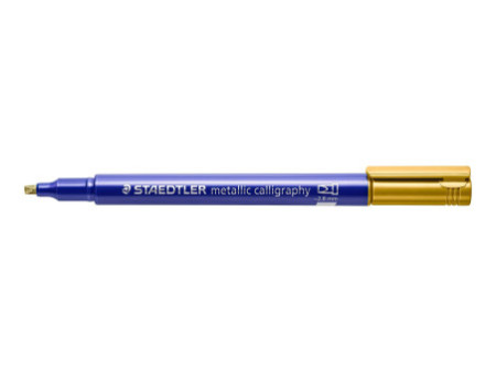 STAEDTLER Marqueur permanent metallic calligraphy, étui 10