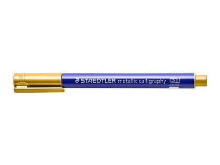 STAEDTLER Marqueur permanent metallic calligraphy, blanc