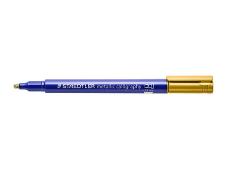 STAEDTLER Marqueur permanent metallic calligraphy, blanc