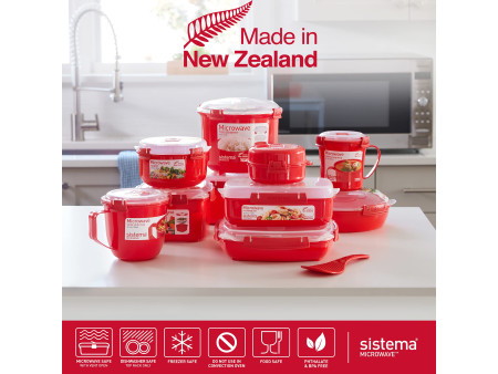 Sistema Boîte pour micro-ondes MEDIUM SOUP MUG, 650ml, rouge