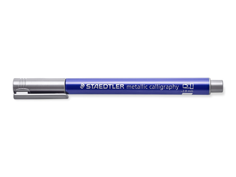 STAEDTLER Marqueur permanent metallic calligraphy, argent