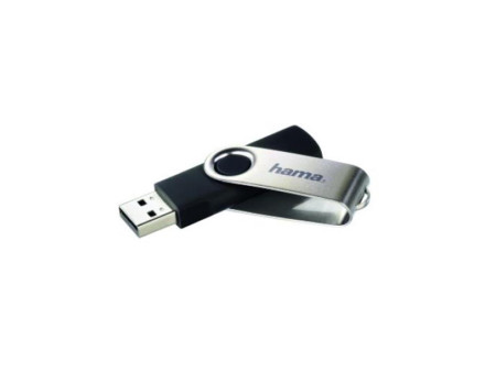 hama Clé USB 2.0 'Rotate', 32 GB, noir/argent