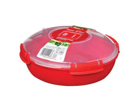 Sistema Boîte pour micro-ondes MICROWAVE, 1,29 l, rouge