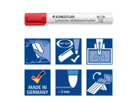STAEDTLER Lumocolor Marqueur pour tableau blanc 351B, par 10