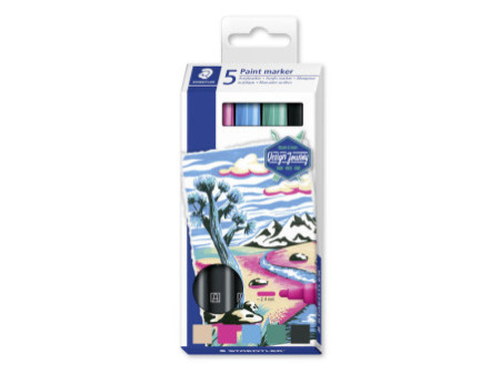 STAEDTLER Marqueur acrylique paint marker Lumocolor, étui