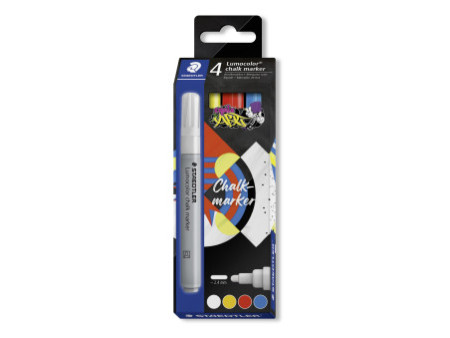 STAEDTLER Lumocolor Marqueur à la craie chalk marker, étui