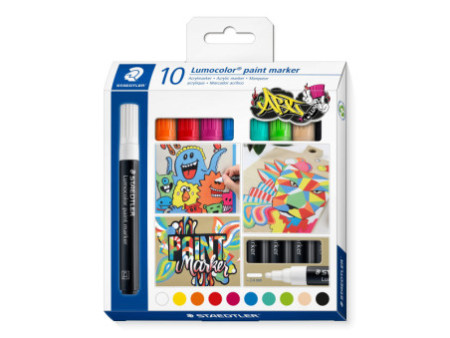 STAEDTLER Marqueur acrylique paint marker Lumocolor, étui