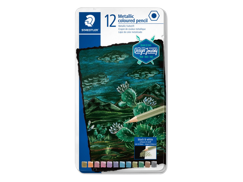 STAEDTLER Crayon de couleur métallique Design Journey
