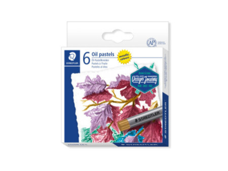 STAEDTLER Pastel à l'huile métallisé, étui carton de 6