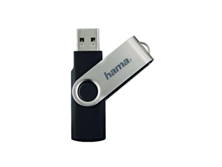 hama Clé USB 2.0 'Rotate', 32 GB, noir/argent