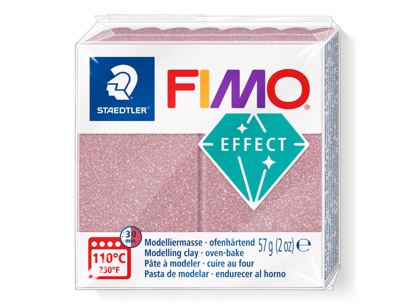 FIMO Pâte à modeler EFFECT, or rosé, 57 g